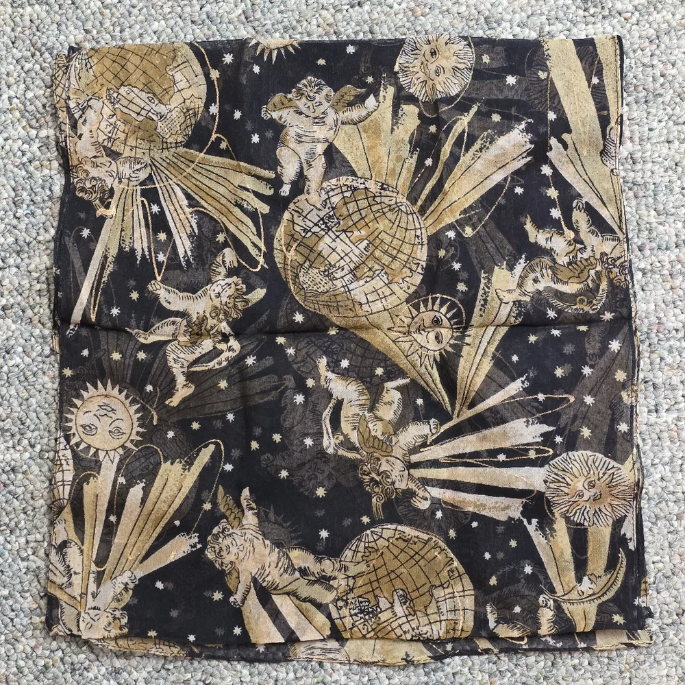 Berkshire Celestial Cherub Oblong Scarf